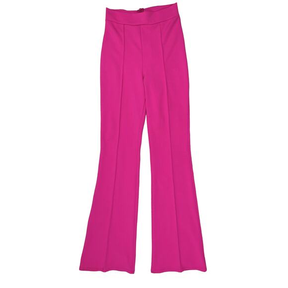 Y2K High Rise Wide Leg Barbie Core Pants in Hot Pink Size 5 - Picture 1 of 15